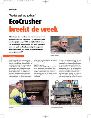 Eco crusher breekt de week