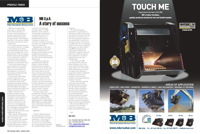 - MB S.p.A. A story of success