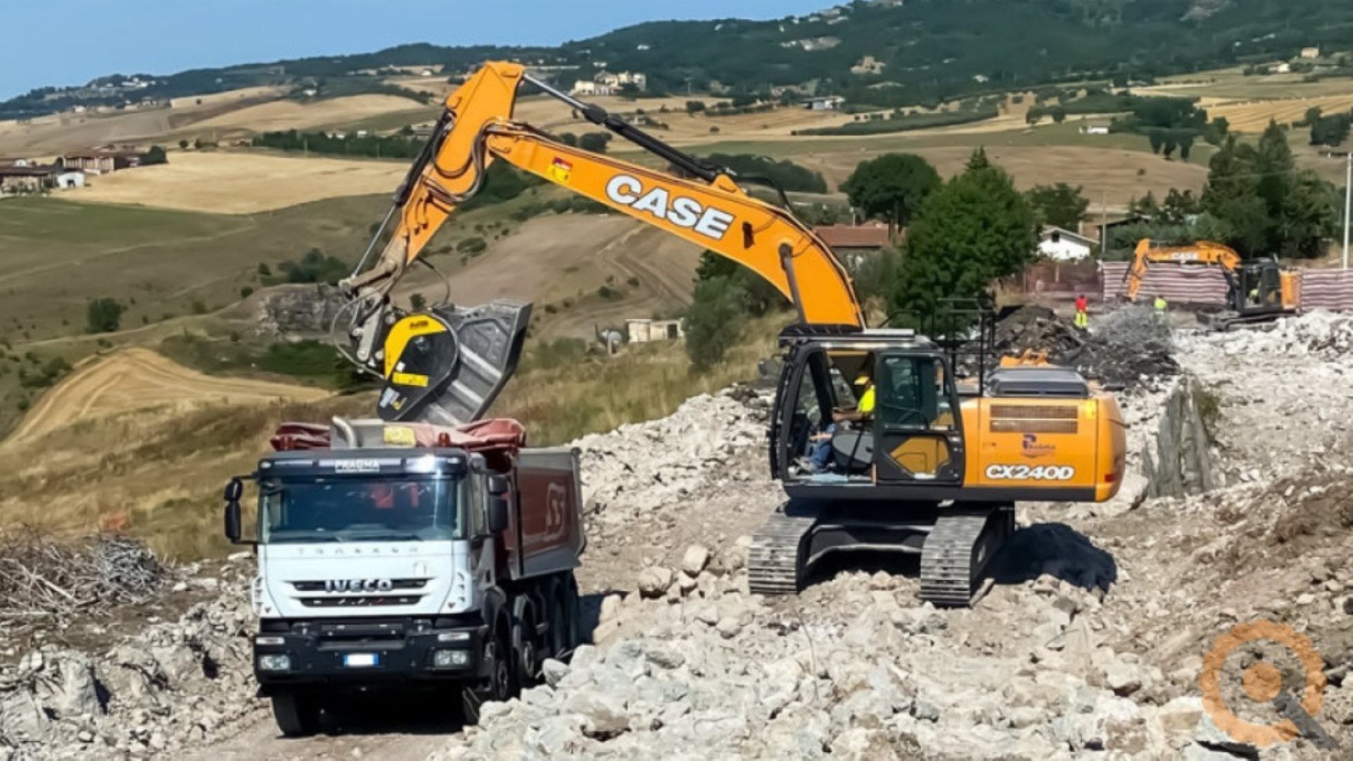 Il cantiere del ponte Santo Spirito