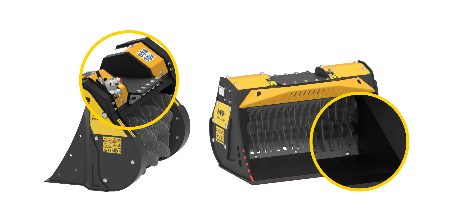 Le crible à étoiles MB-HDS207 collecte et réduit les matériaux directement sur le site. Le crible à étoiles MB-HDS212 pour chargeurs midi et chargeuses compactes vous permet de réduire les matériaux sur le site rapidement et efficacement.