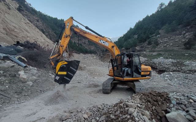 MB Crusher as the effective solution for a remote jobsite