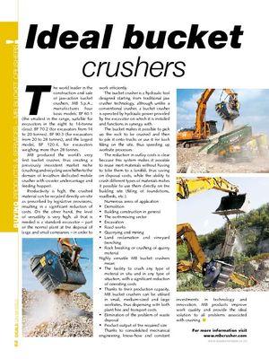 Ideal bucket crushers