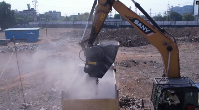 News - A Crusher Bucket building a township in Maharashtra