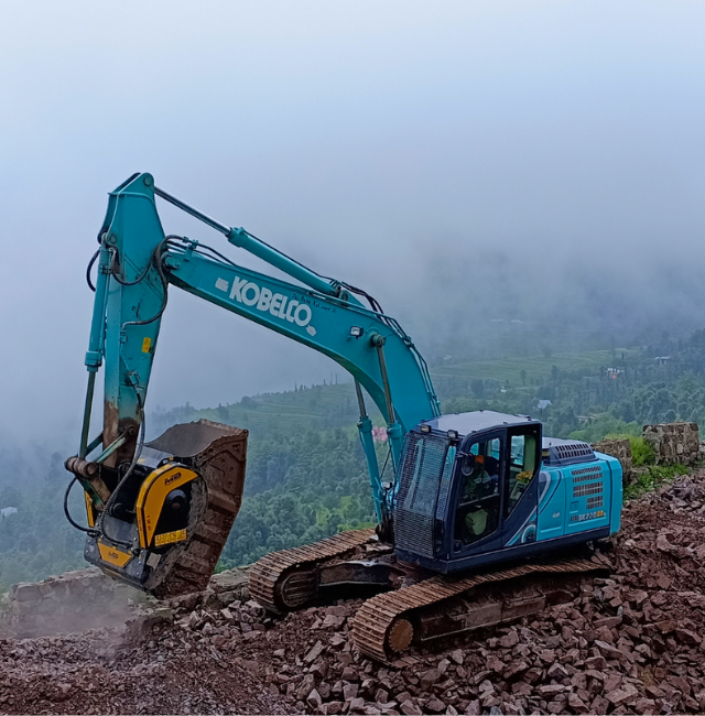 News - MB Crusher BF90.3 rescues Poonch Road Project