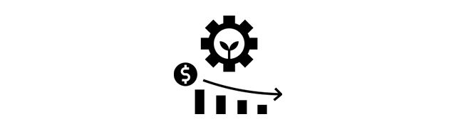 By keeping production costs low
