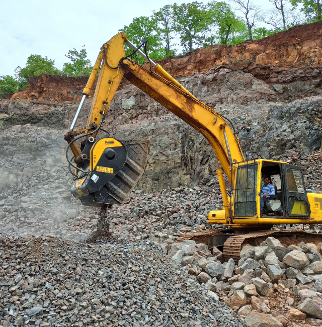 News - MB Crusher: Basalt Rock Processing at site with downstream savings and efficiency