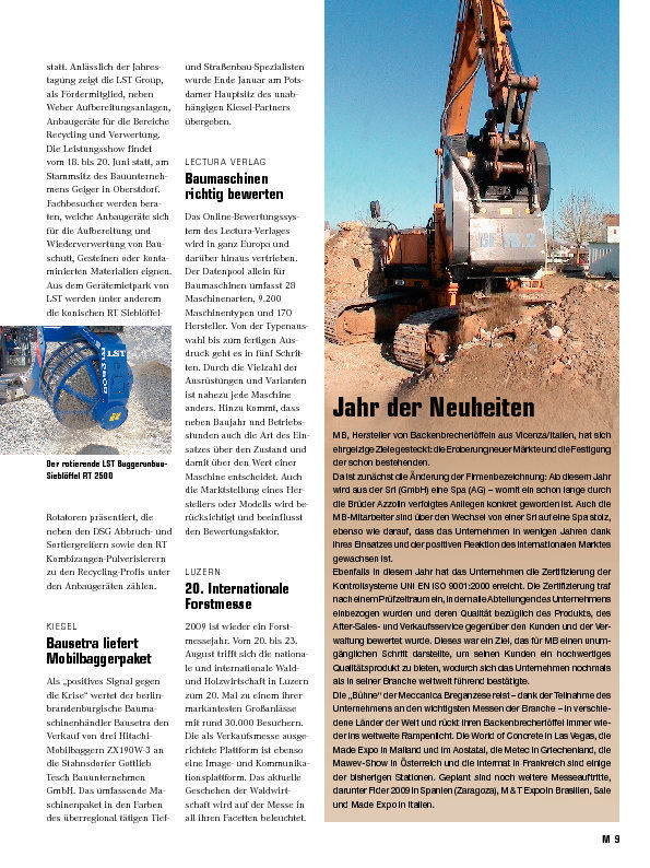  - Jahr der Neuheiten