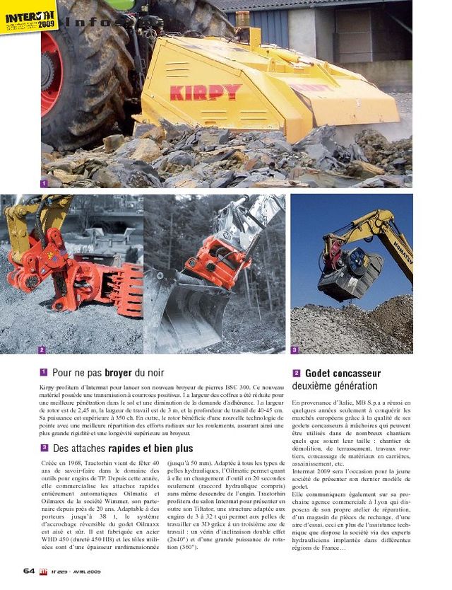  - Godet concasseur deuxième génération