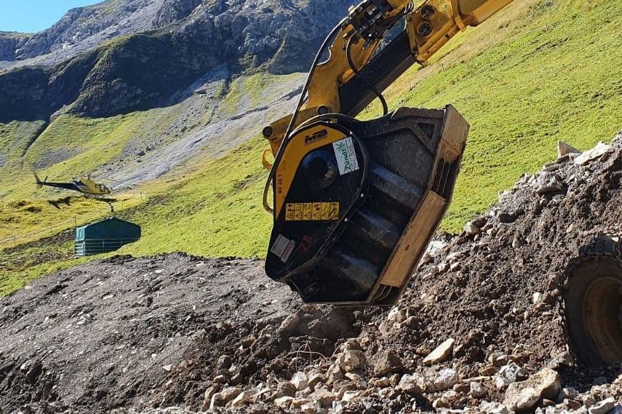 Eine Baustelle auf 1844 m Höhe