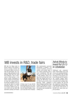 MB invests in R&D, trade fairs