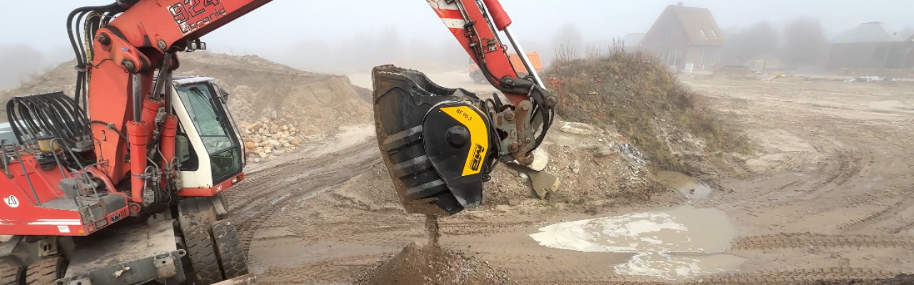 Bauen auf Sylt: eine logistische Herausforderung, die mit MB Crusher gelöst wird