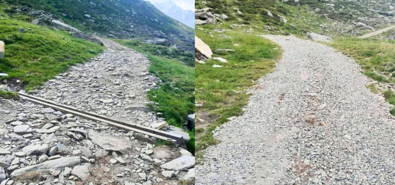 Meno sassi, più pascolo e strade bianche. Storia di una benna frantoio in Val Passiria