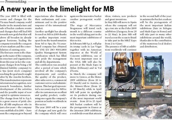 A new year in the limelight for MB