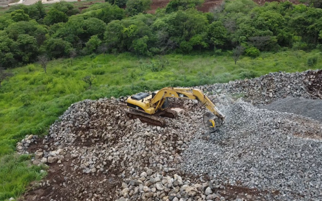 Rocas terrigenas: transforma el material de terracerías en agregado listo para usar