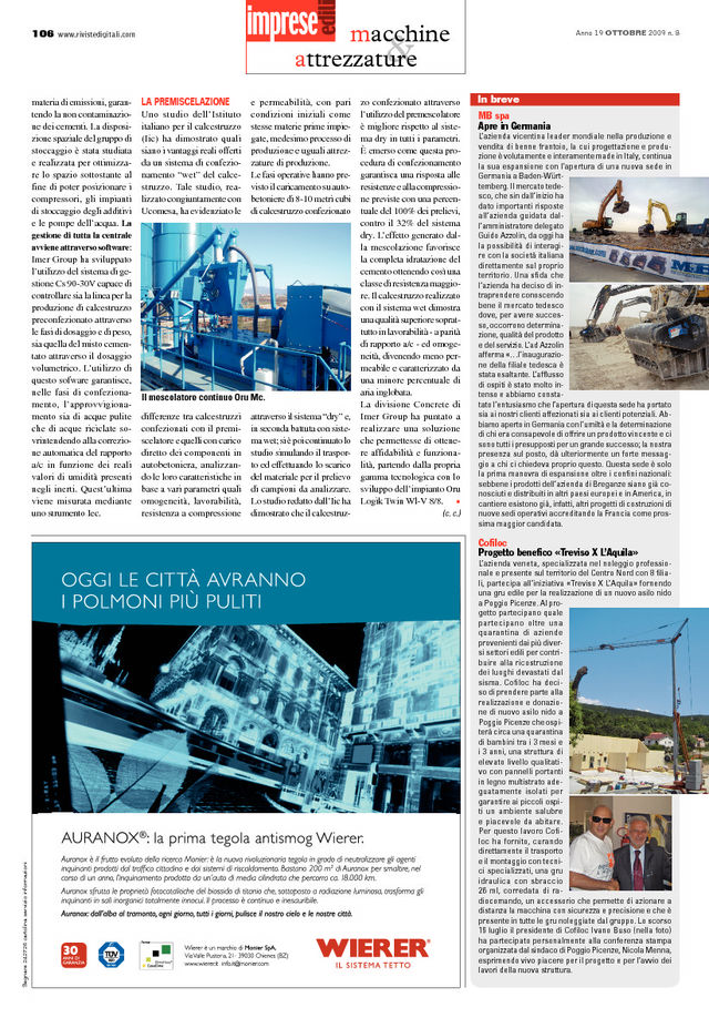  - MB S.p.A. apre in Germania