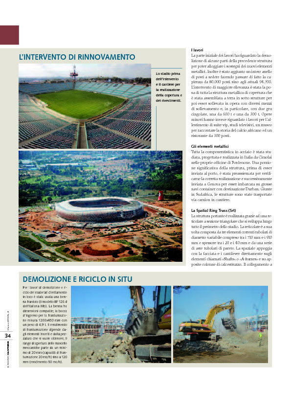  - Demolizione e riciclo in situ