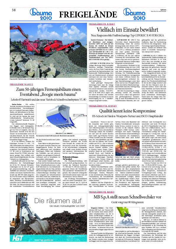  - MB S.p.A stellt neuen Schnellwechsler vor