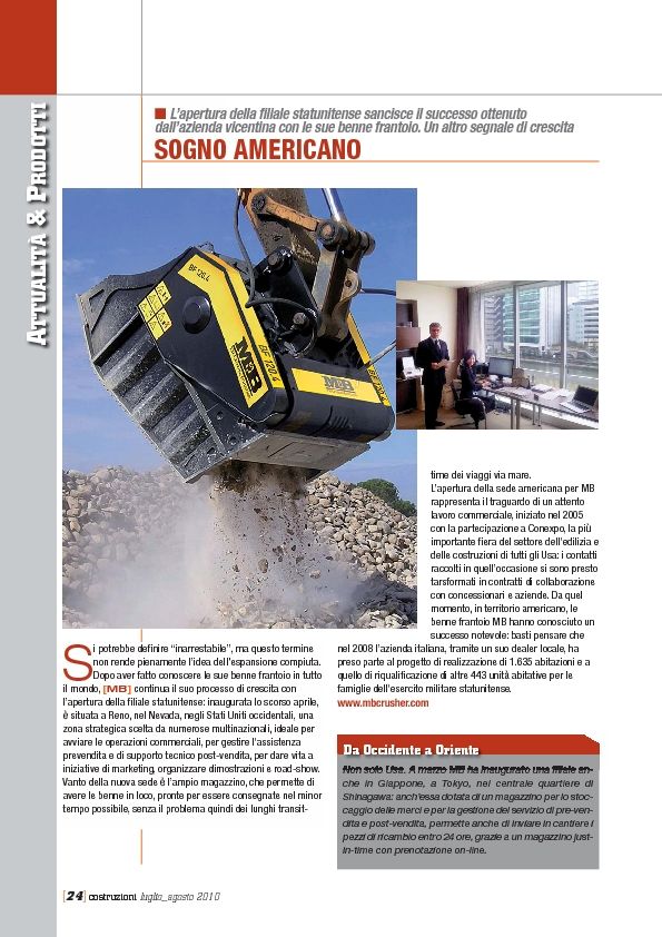  - Sogno Americano