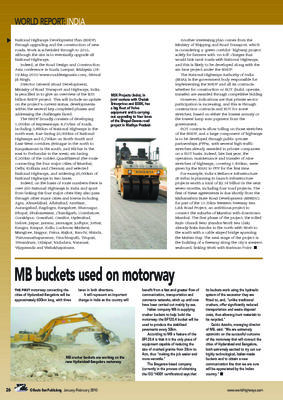 MB buckets used on motorway