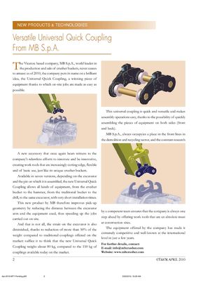 Versatile Universal Quick Coupling From MB S.p.A.