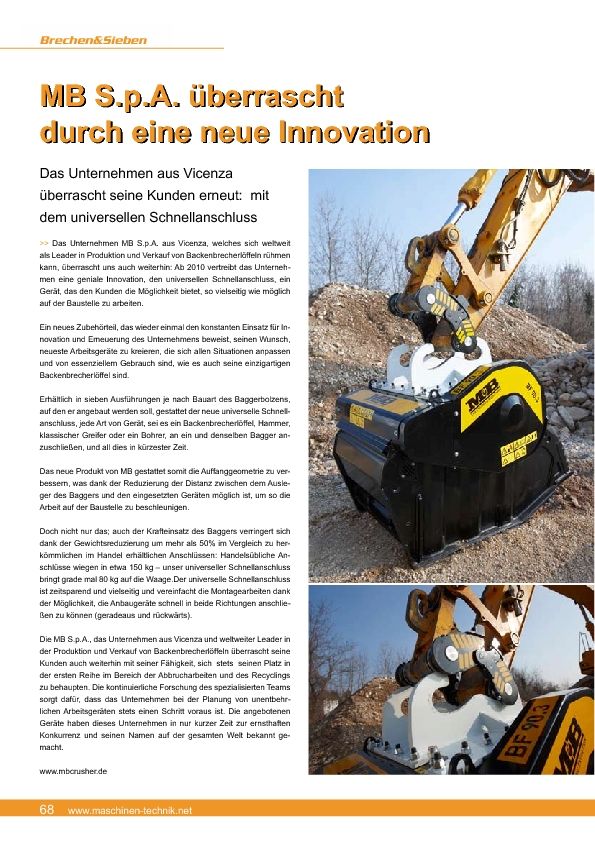  - MB S.p.A. überrascht durch eine neue Innovation
