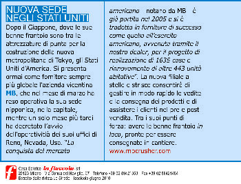 Nuova Sede negli Stati Uniti