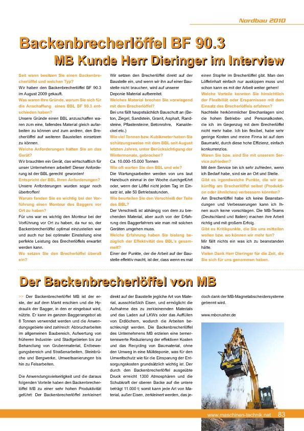  - Backenbrecherlöffel BF 90.3 MB Kunde Herr Dieringer im Interview