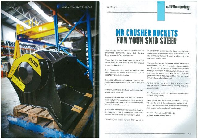  - MB CRUSHER BUCKETS FOR YOUR SKID STEER
