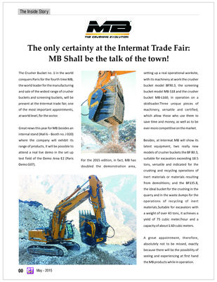 The only certainty at the Intermat Trade Fair: MB Shall be the talk of the town!