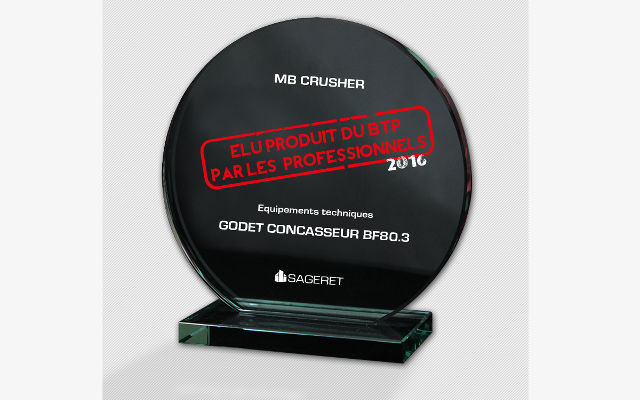 MB Crusher s’est distinguée dans la catégorie «équipements techniques»