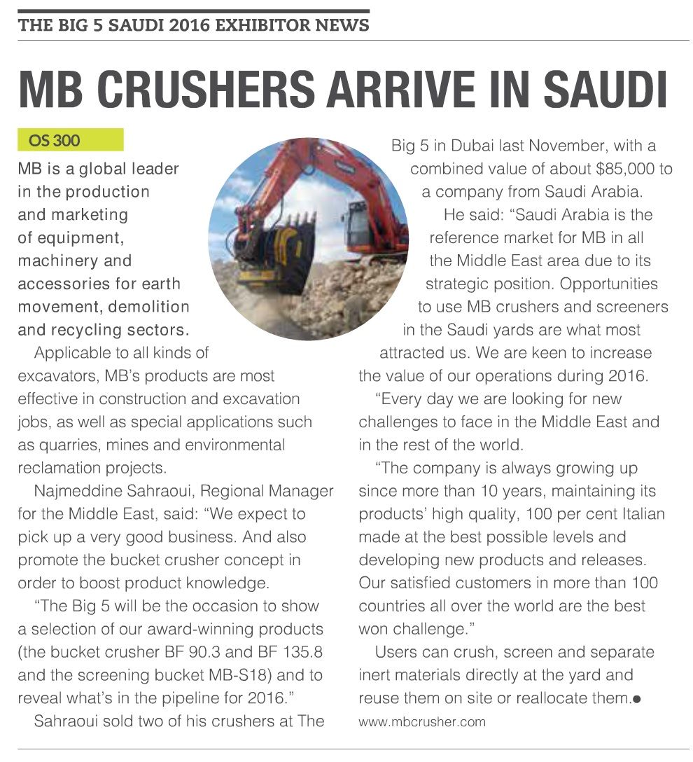 [..]Saudi Arabia is the reference market for MB in all te Middle East area due to its strateci position.