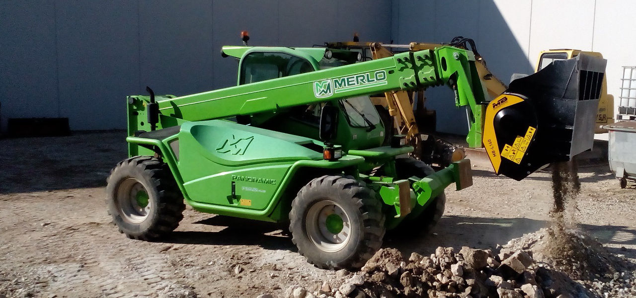 MB-L160 pada mesin Telehandler Merlo