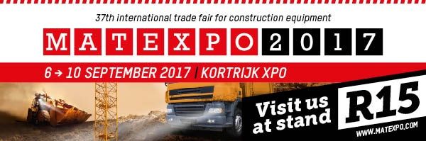  - Venez visiter MB Crusher, à MATEXPO 2017 à Courtrai, Belgique