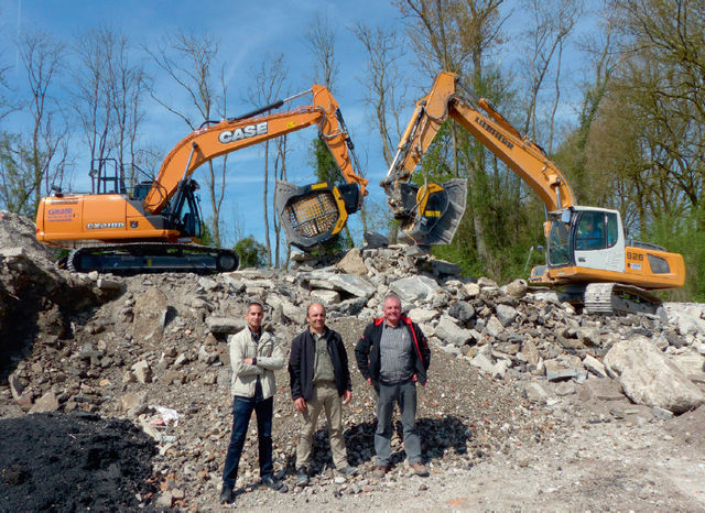 300 tonnes de recyclé jour avec les outils MB CRUSHER