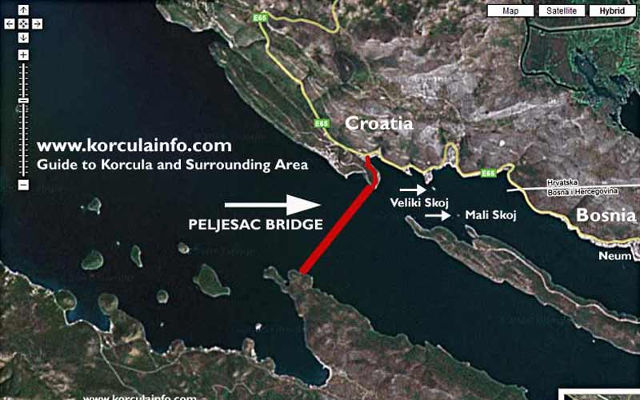 A bridge to Croatia