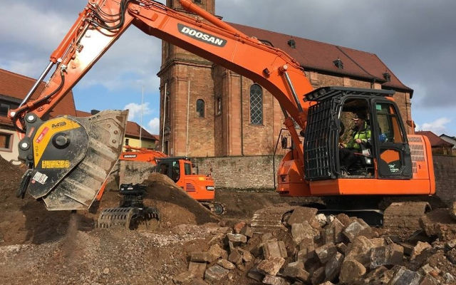 MB Crusher in Städten im Einsatz 