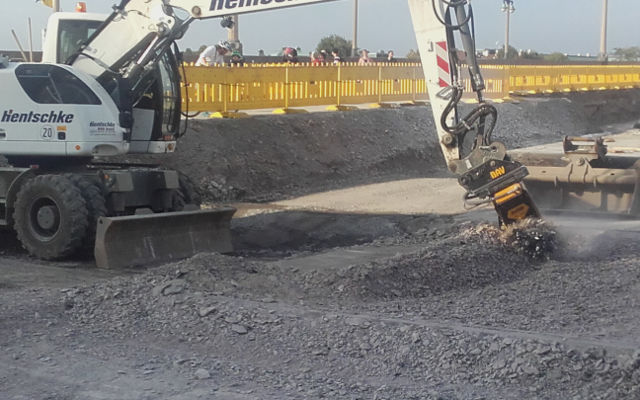 La fraise MB Crusher à l’ouvrage