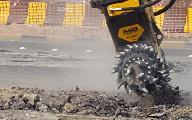 News - MB R-800 drum-cutter at work in Kuwait, proves its strenght