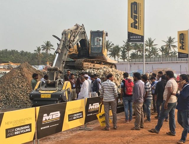 The LIVE DEMO of MB Crusher gets to BC India 2018!