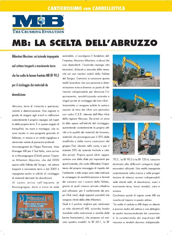 MB la scelta dell'Abruzzo