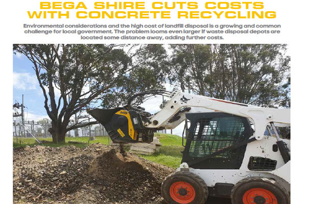  - Bega shire cuts costs with concrete recycling 