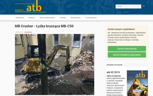  - MB Crusher - Łyżka krusząca MB-C50