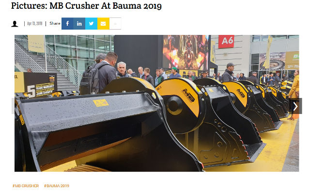  - Pictures: MB Crusher at bauma 2019