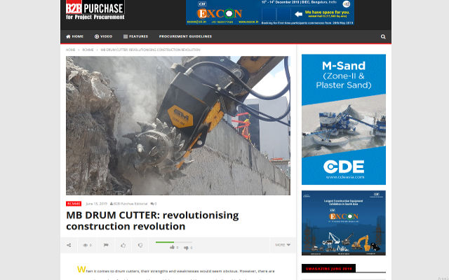  - MB Drum Cutter: revolutionising construction revolution 