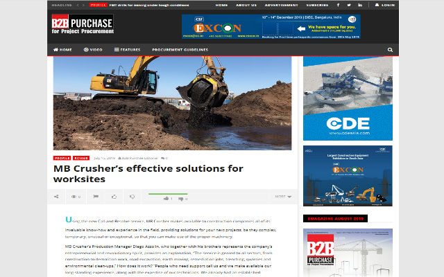  - MB Crusher’s effective solutions for worksites 