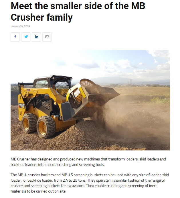  - Meet the smaller side of the MB Crusher family 