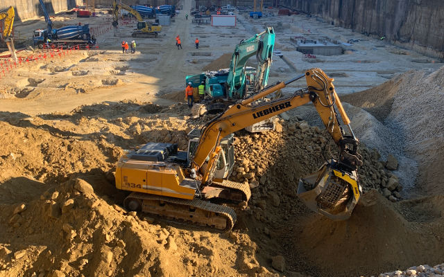 MB Crusher sur le chantier de l’Europe 