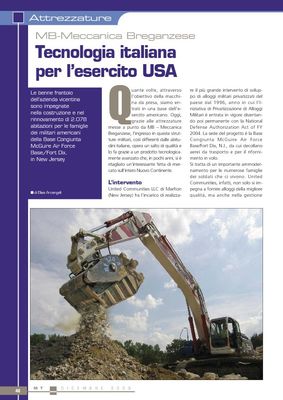 Tecnologia italiana per l’esercito USA