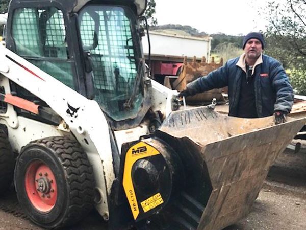 The choice of an MB Crusher bucket was an easy one for the family business